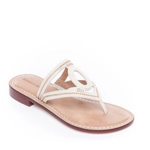 Bernardo Tania white leather sandal size 9
